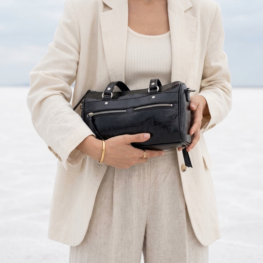 Linea Mini Handbag in Pure Leather - By Qivii
