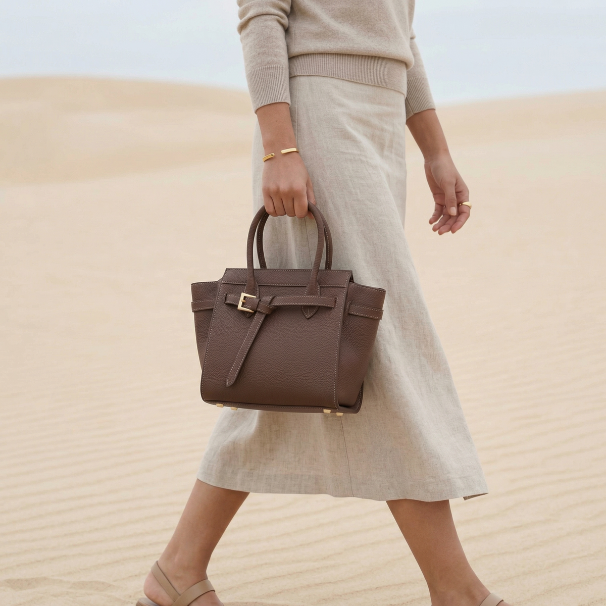 Celenia Handbag Pure Leather - By Qivii