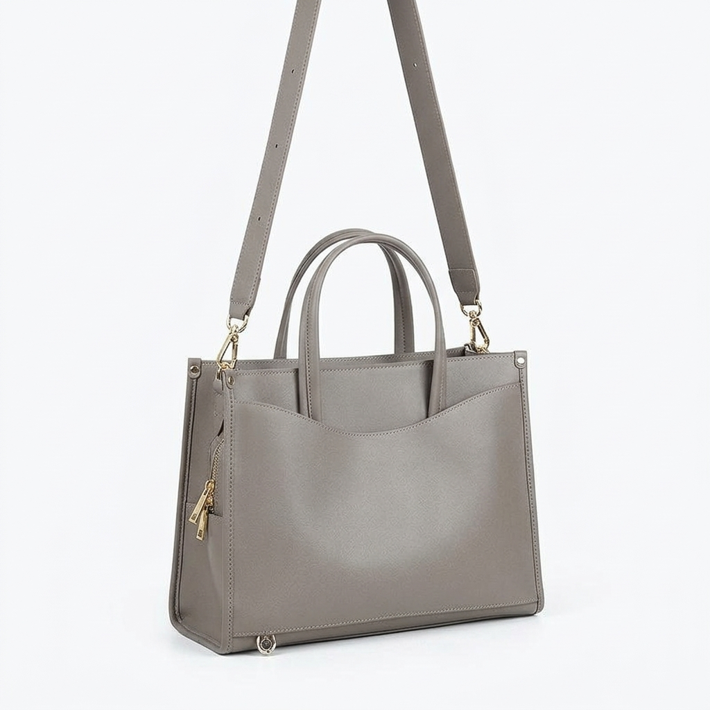 Sera Tote in Pure Leather - By Qivii