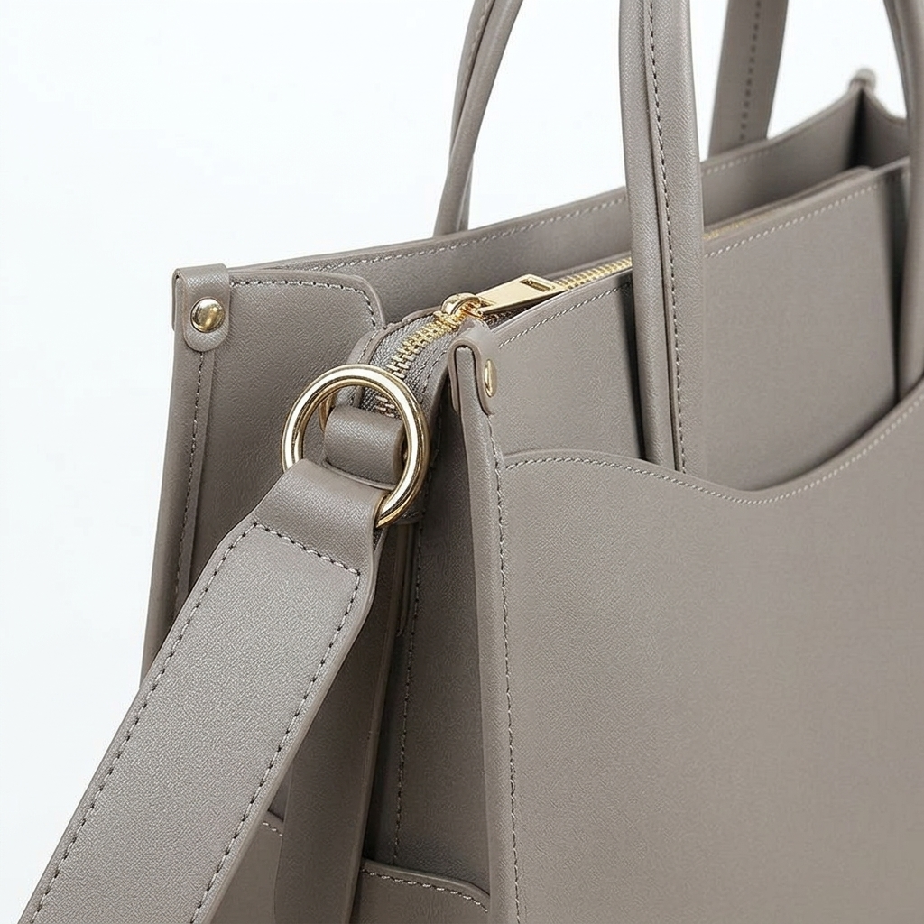 Sera Tote in Pure Leather - By Qivii