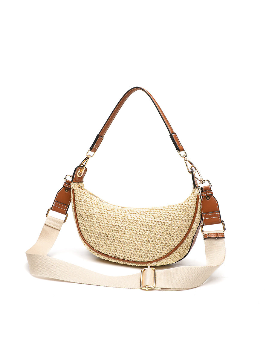 Women's Casual Shoulder Crossbody Bag Woven Underarm Bag MDA0444H5I