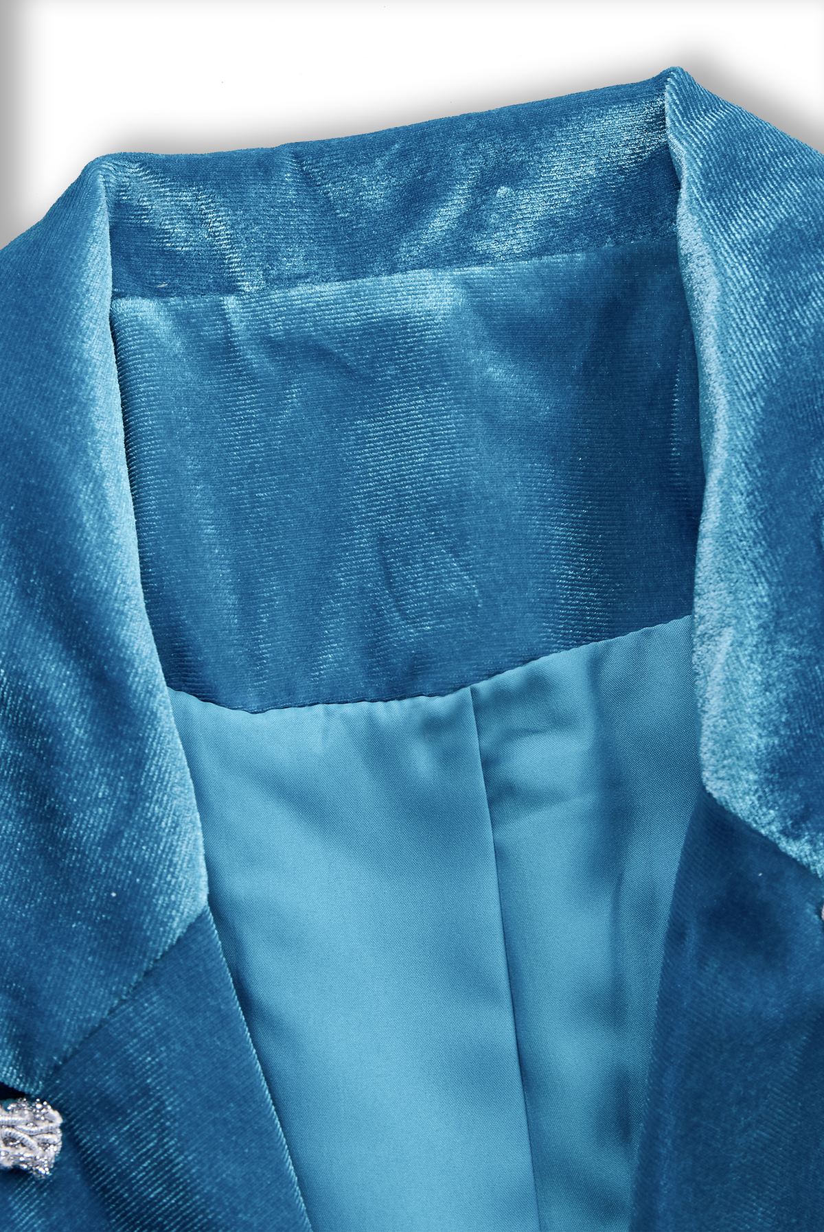 Casual Loose Retro Solid Velvet Pocket Blazer - By Qivii