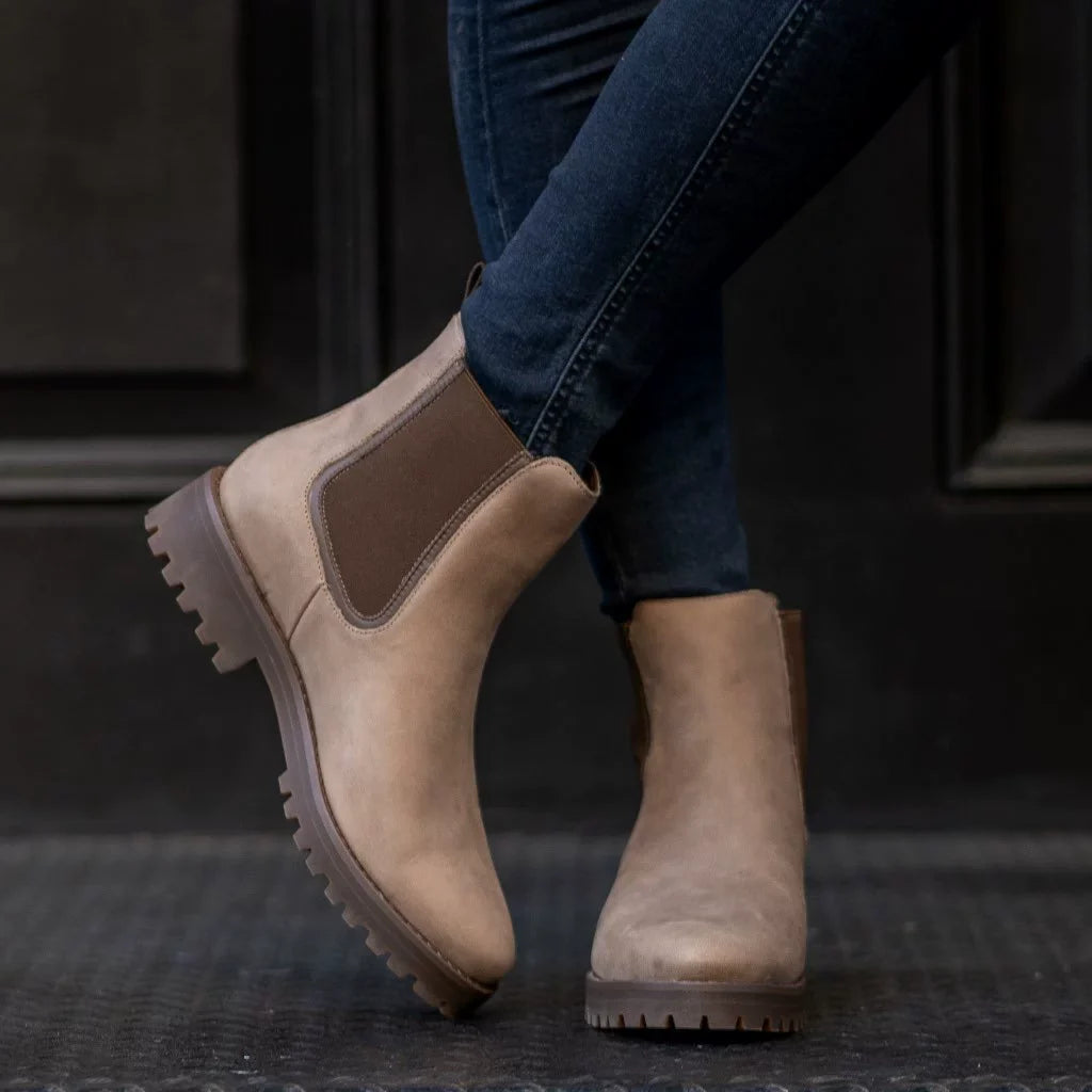 Women’s Casual Chunky Sole Milear Ankle Boots New Winter Low Cut Round Toe Martin Boots for Cross Border Trade