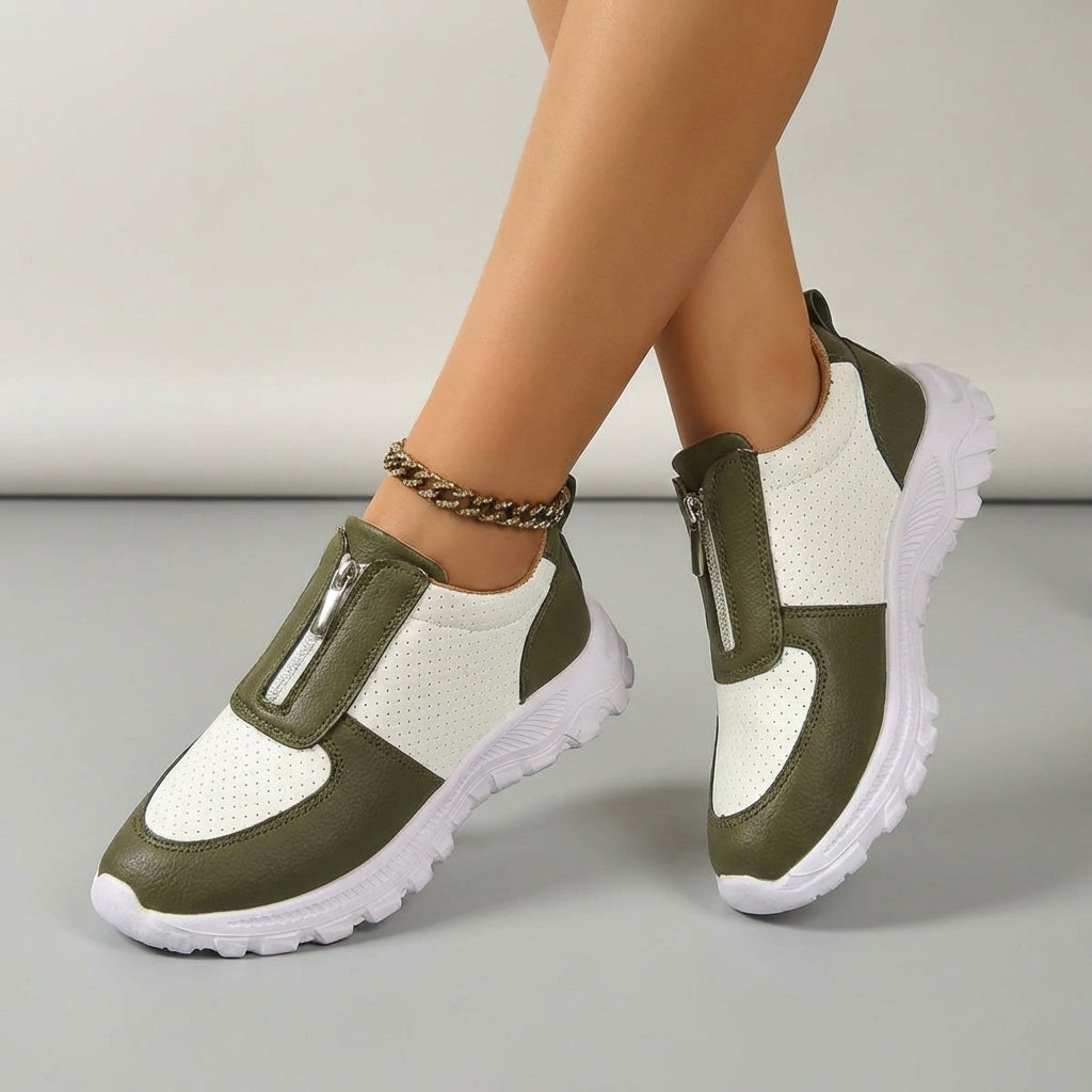 Verona Zip Sneakers - By Qivii