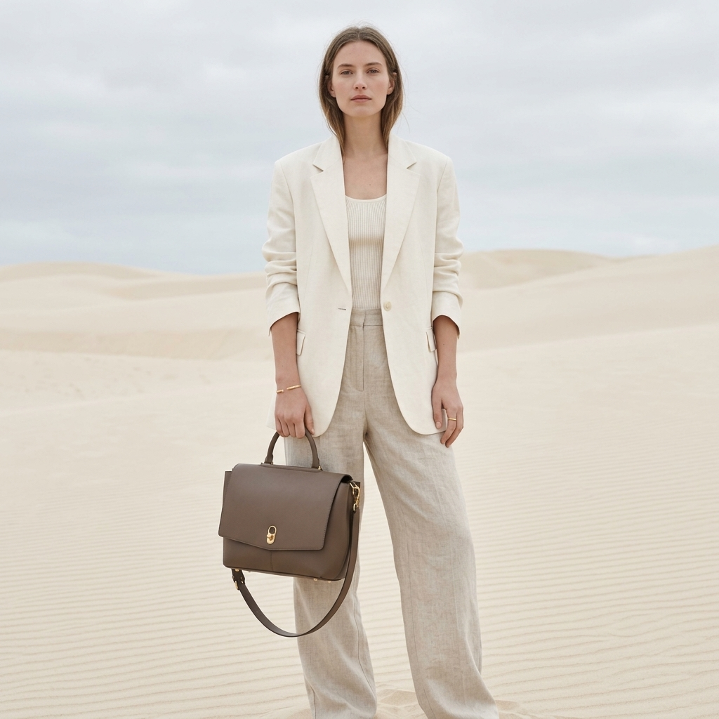 The Marlowe Top Handle in Pure Leather - By Qivii