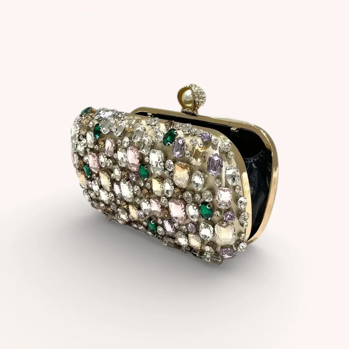 Mosaic Crystal Clutch - By Qivii