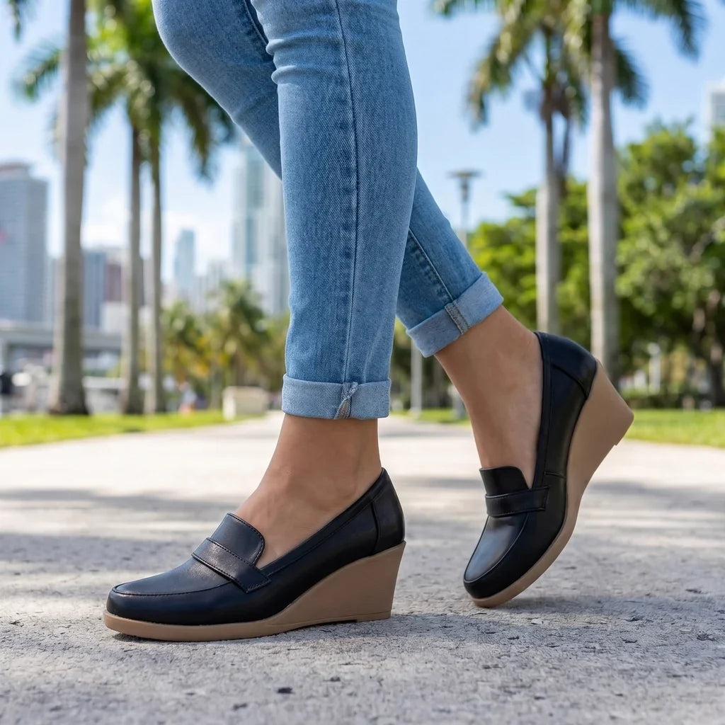Cassie Wedge Pumps - By Qivii