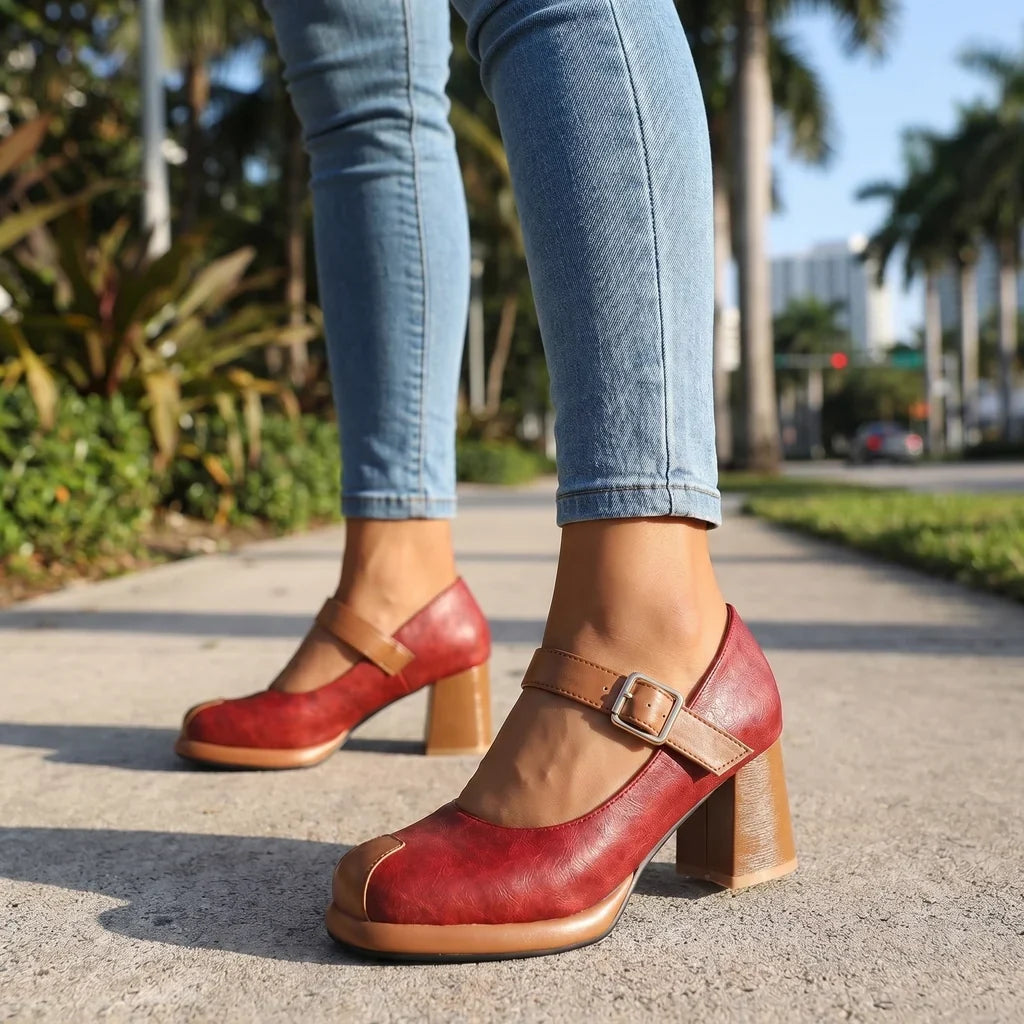 Claudia Block Heels - By Qivii