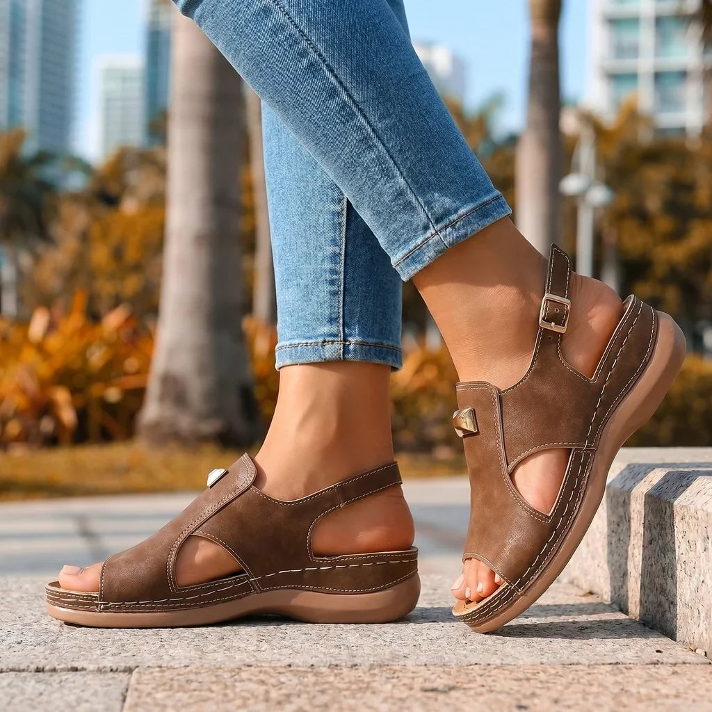 Kyla Wedge Sandals - By Qivii