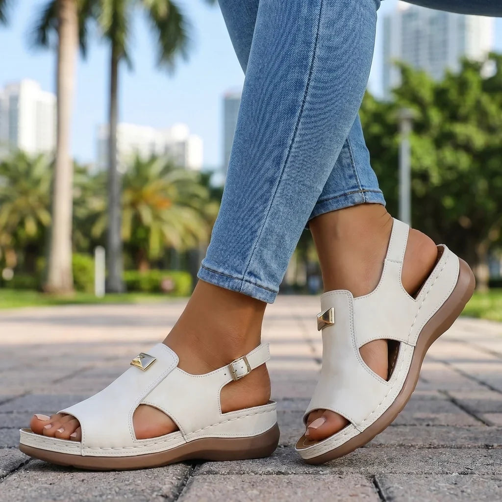 Kyla Wedge Sandals - By Qivii