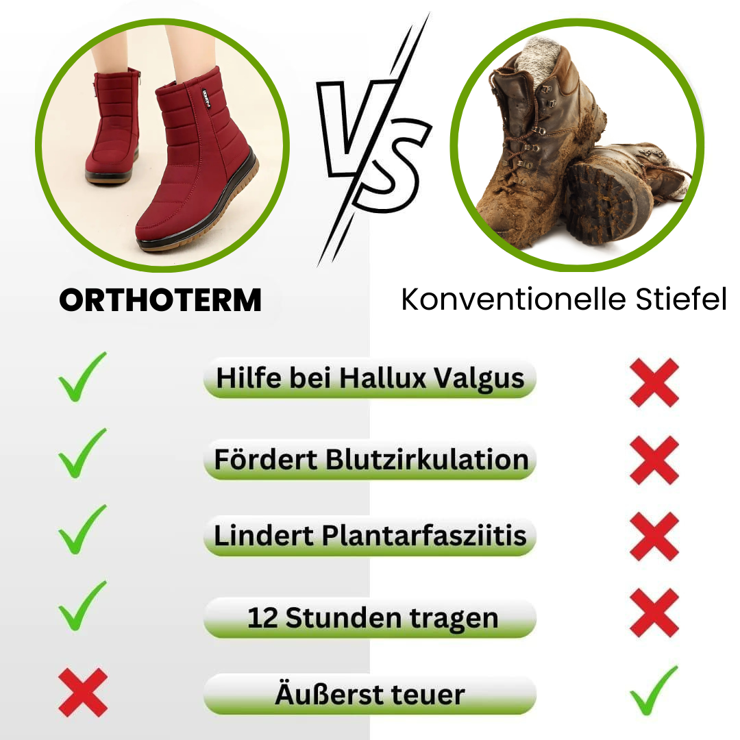 OrthoTerm - Schmerzlindernde, wasserdichte, isolierte Stiefel für Herbst und Winter - By Qivii
