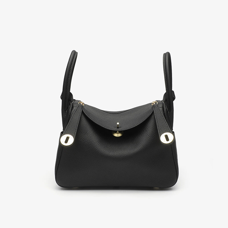 Women's Orsay Pebbled Bucket — Artisan-Stitched Top-Grain Leather Tote with Convertible Carry & Structured Silhouette