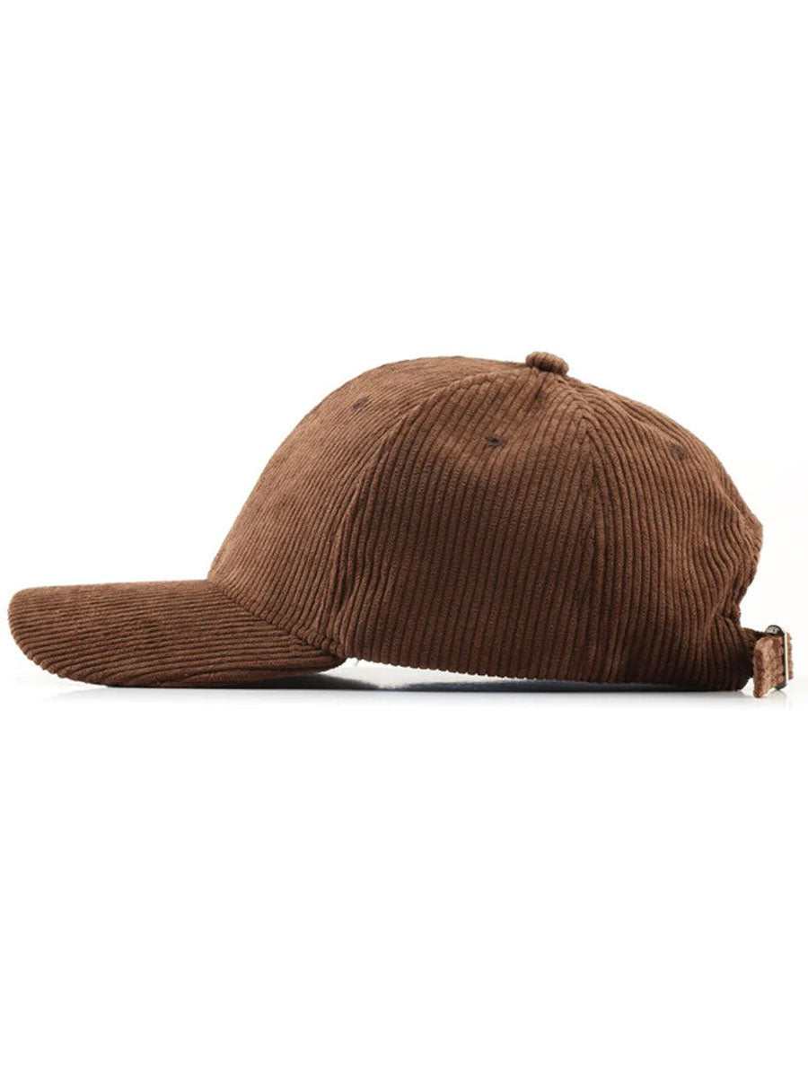 Casual Retro Corduroy Sports Warm Baseball Cap - By Qivii