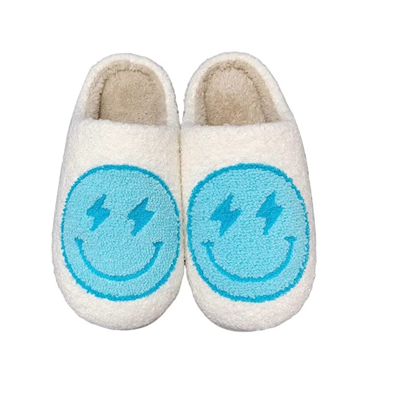 Lightning Smile Face Slippers - By Qivii