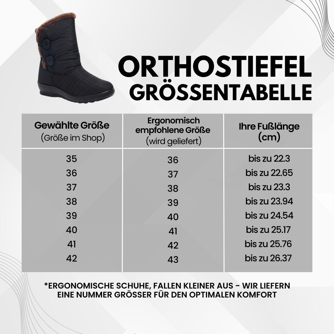 Orthostiefel - Ergonomische & wasserdichte Winterstiefel für Damen - By Qivii