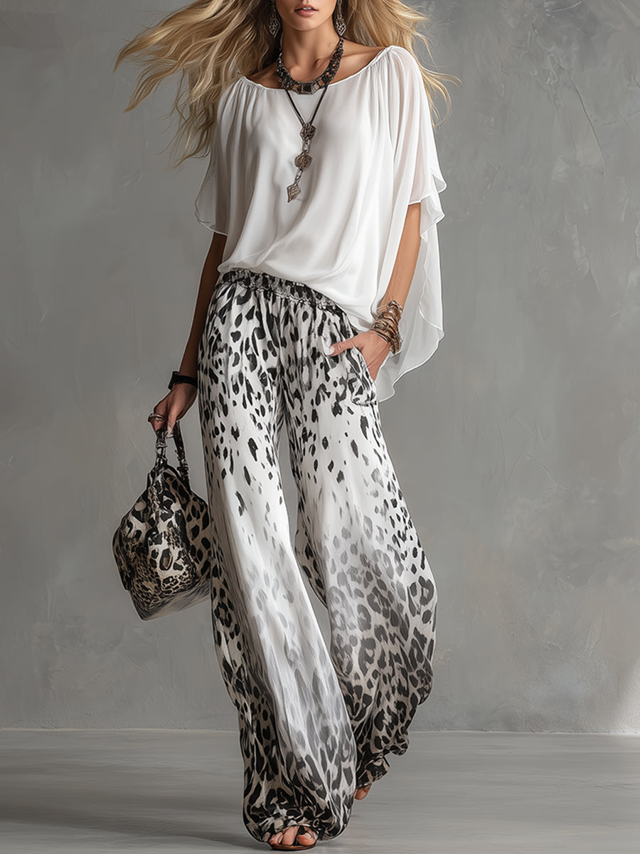Modern And Stylish White Chiffon T-shirt - By Qivii