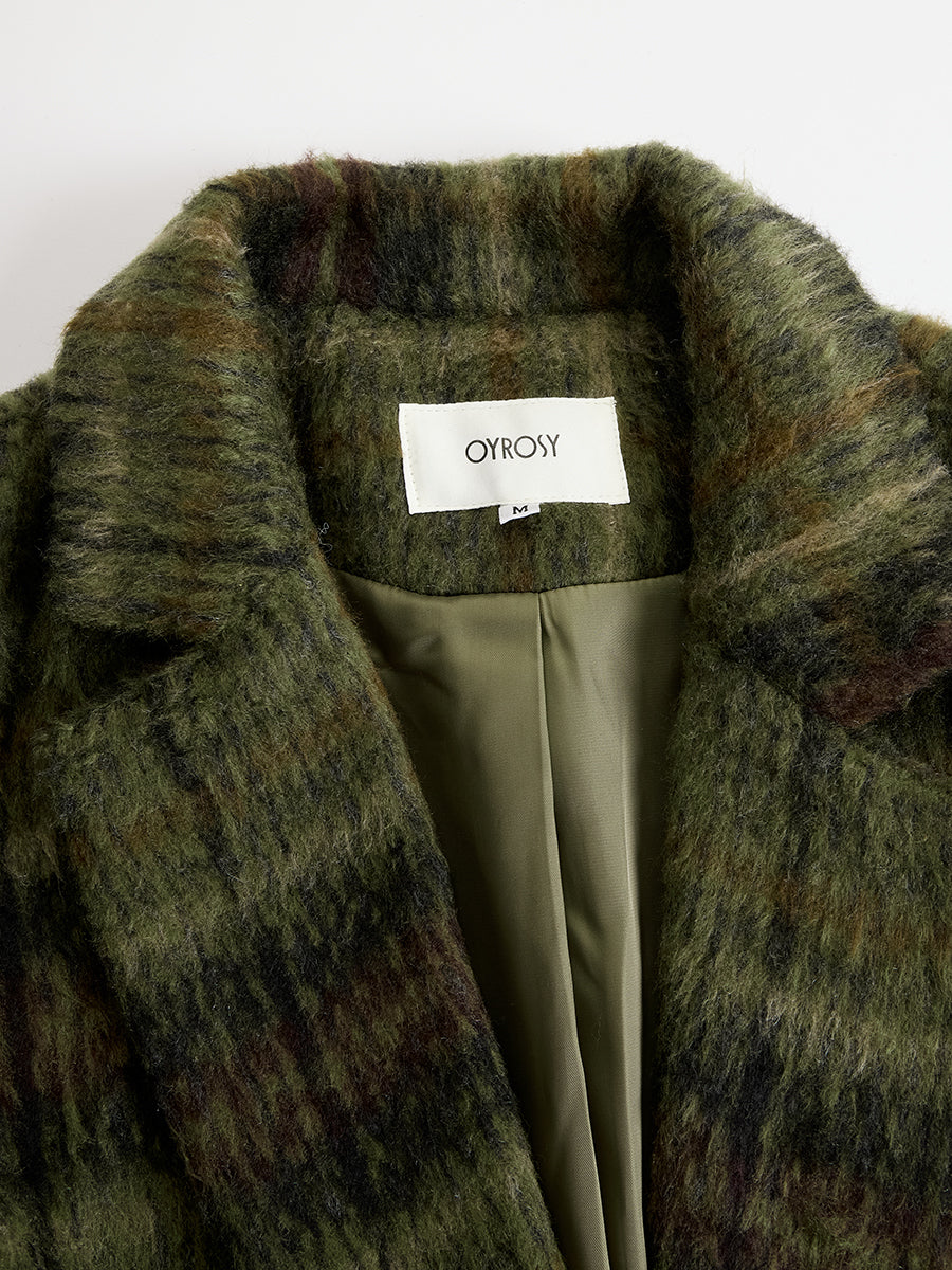 Retro Plaid Long Tweed Coat - By Qivii