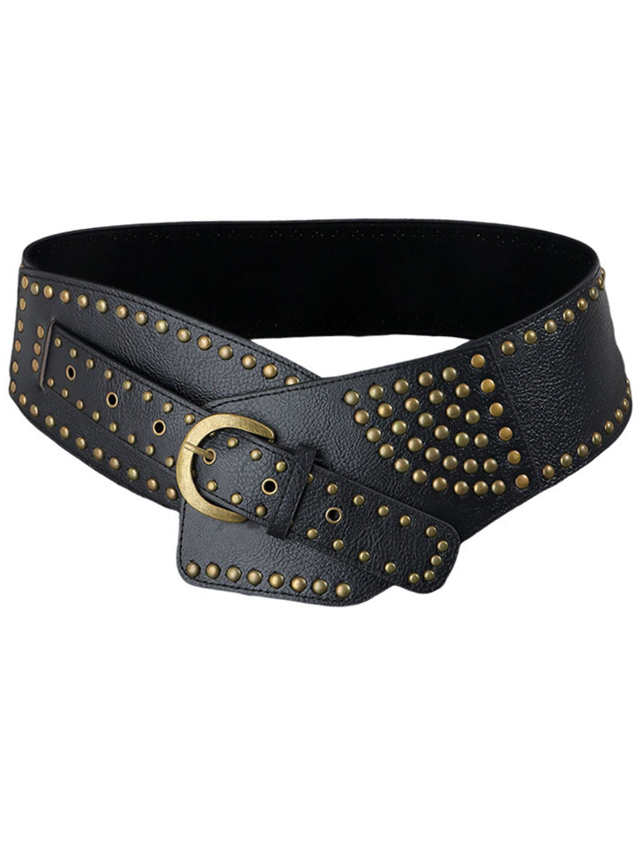 Vintage Western Rivet Waist Belt - By Qivii