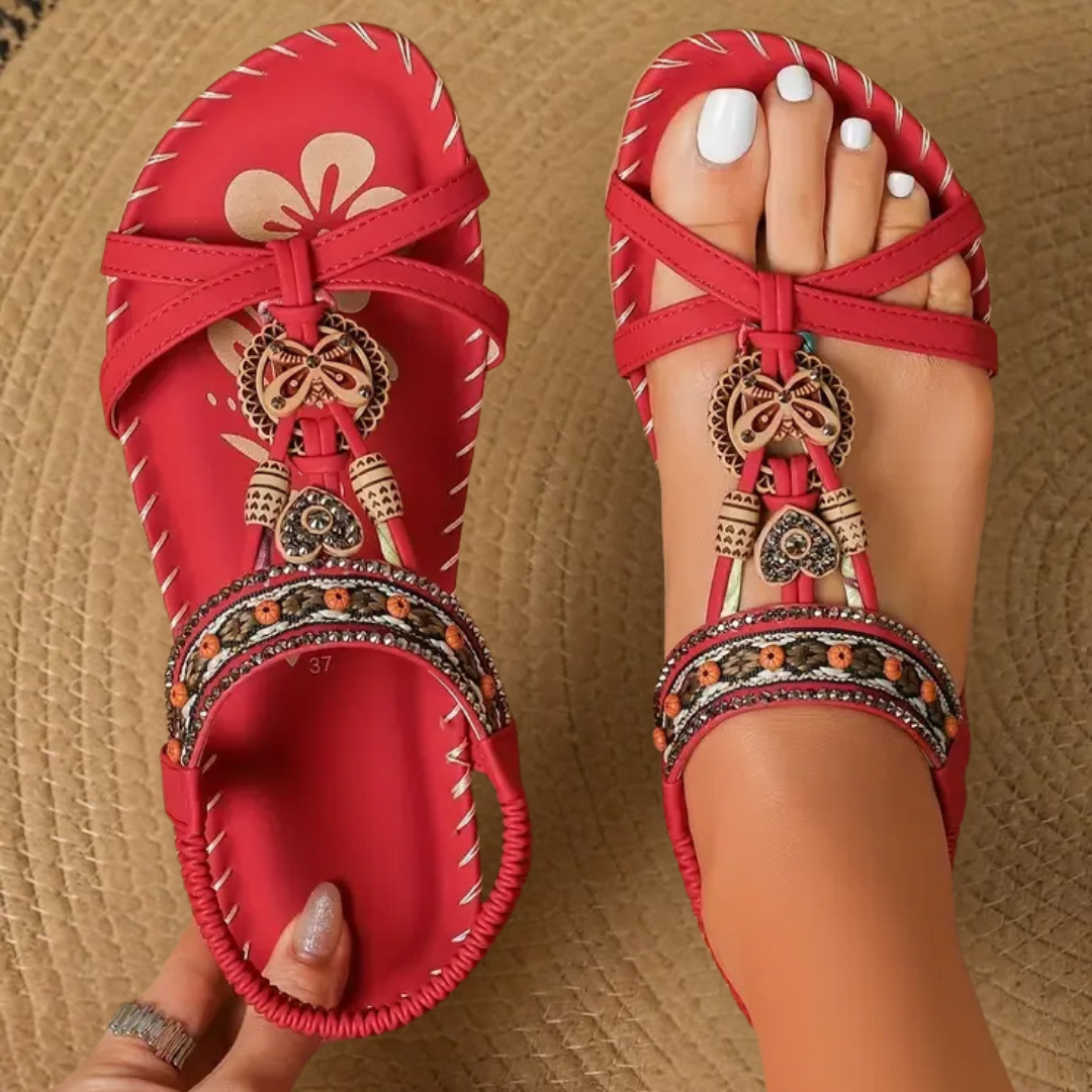 Nada – Orthopädische Sandalen im Ibiza-Stil für Komfort & Eleganz - By Qivii