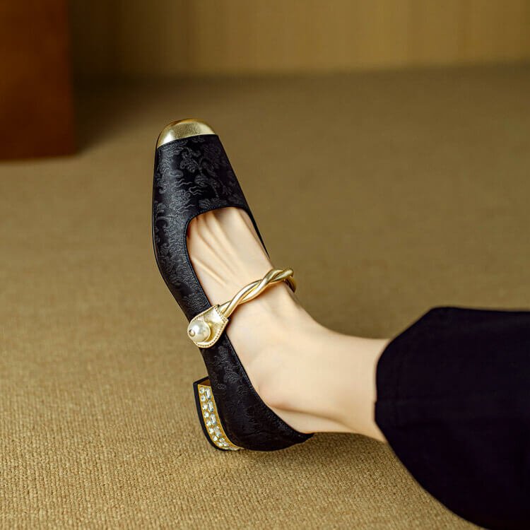 Perla Mary Jane Flats - By Qivii