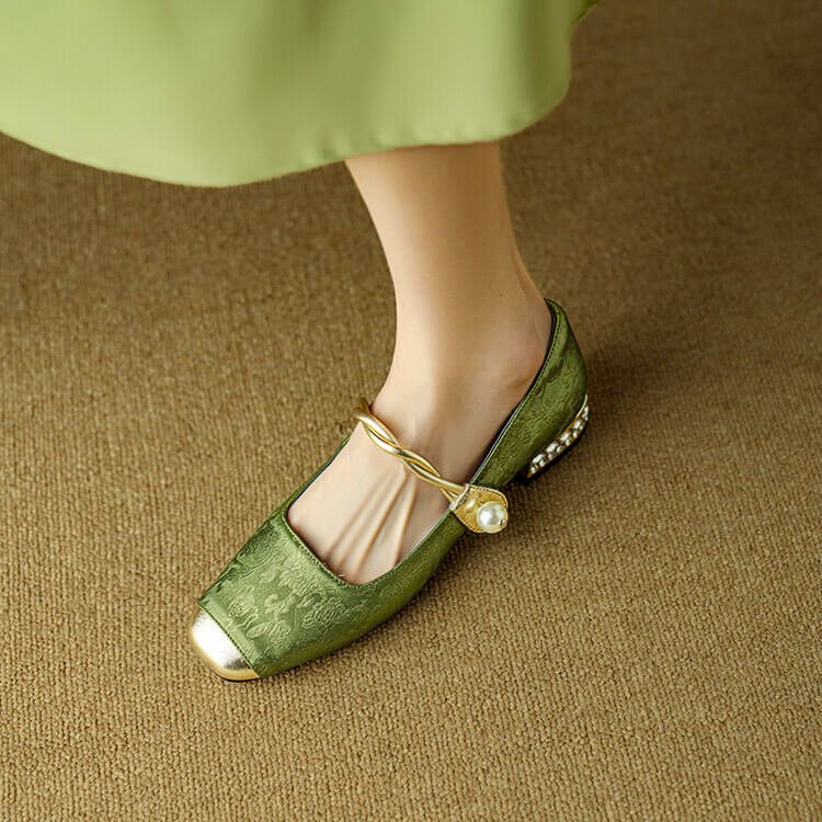 Perla Mary Jane Flats - By Qivii