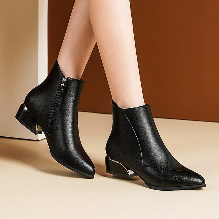 Victoria Ankle Boots - By Qivii