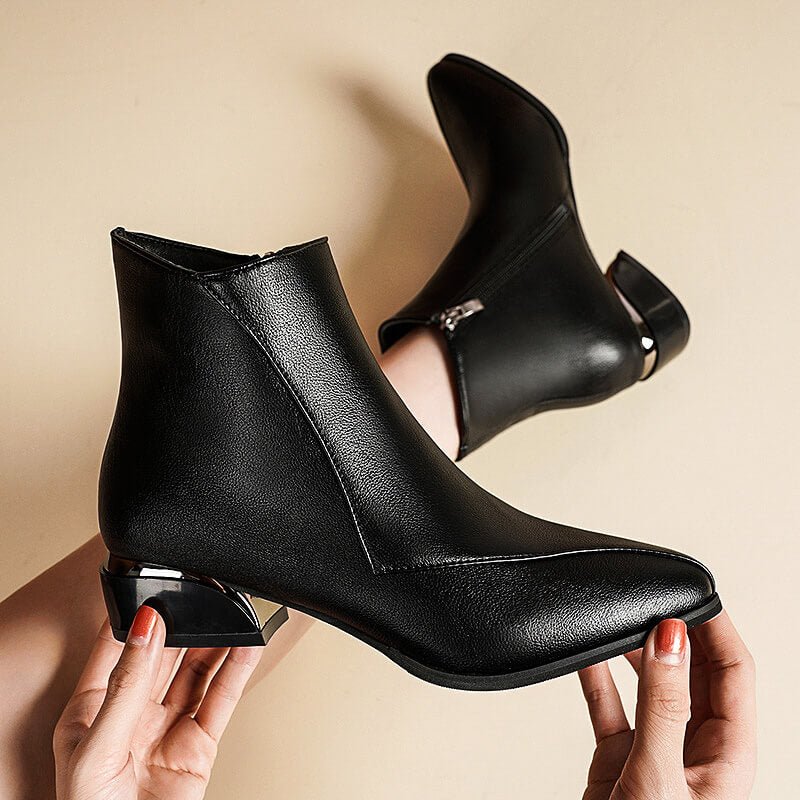 Victoria Ankle Boots - By Qivii