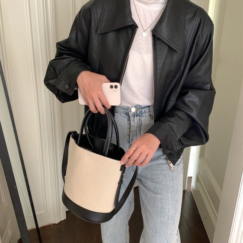 Serah | Crossbody Bucket Bag - By Qivii
