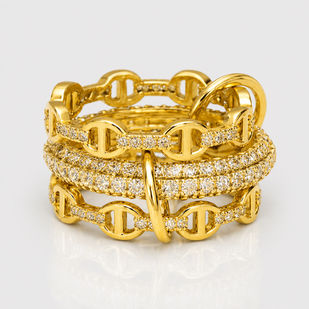 Dolce Iconic Stacked Ring | By Qivii