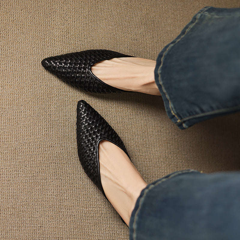 Vinci Leather Heels - By Qivii