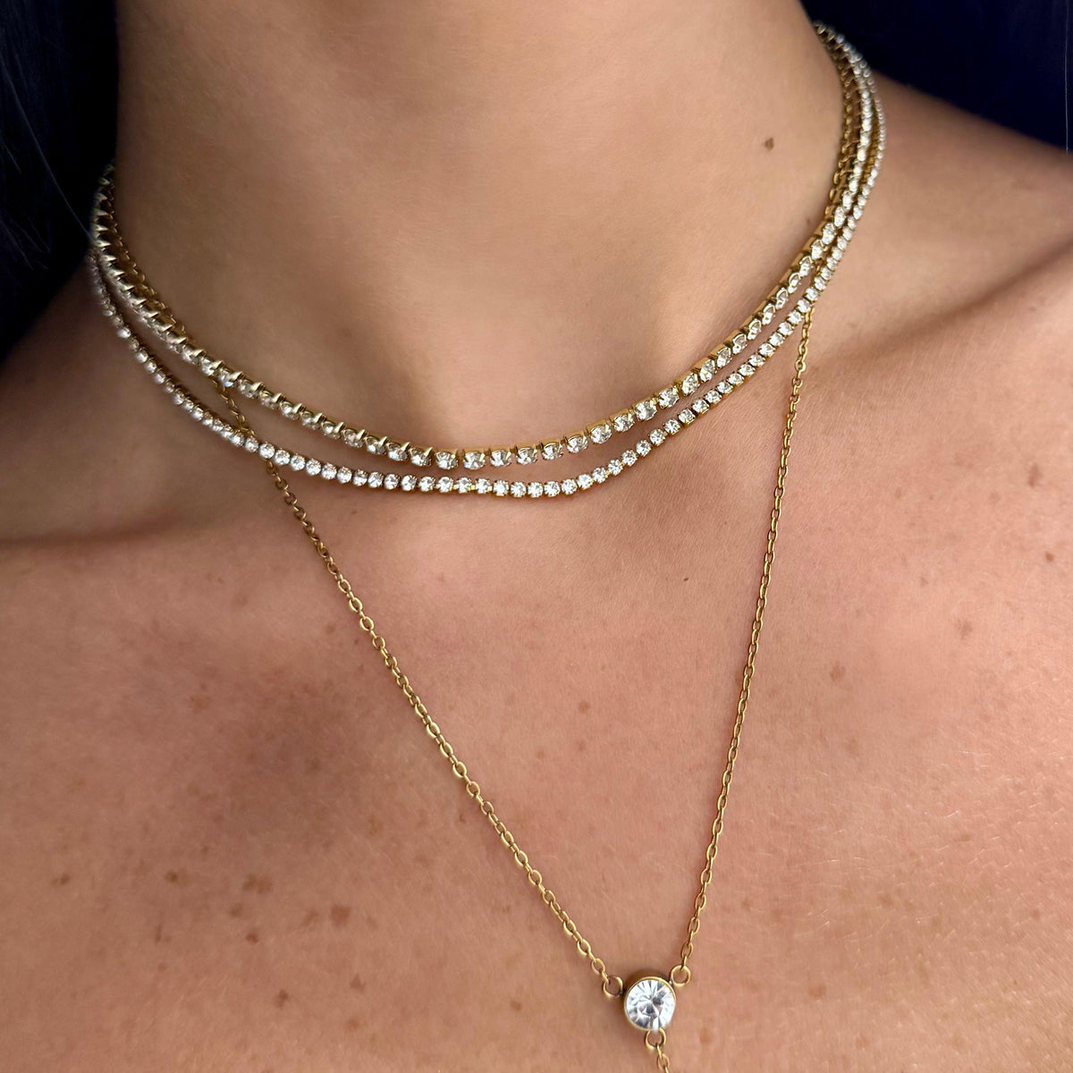 Nena Tennis Necklace | By Qivii