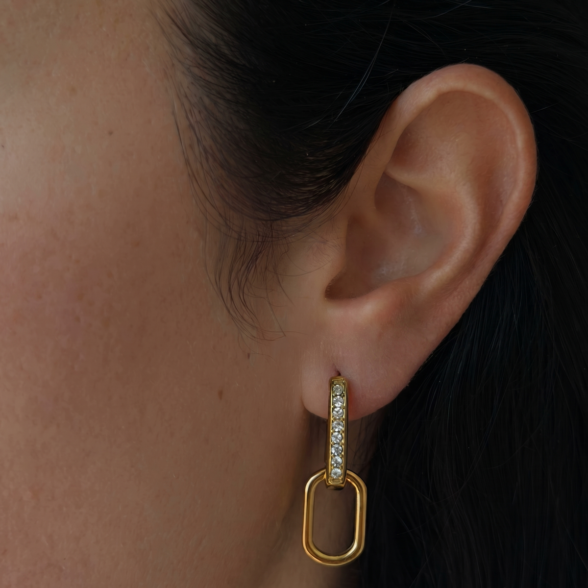 Chained Together Earrings | By Qivii