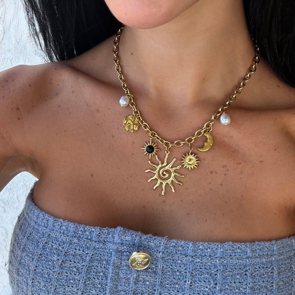 Solar Babe Necklace | By Qivii