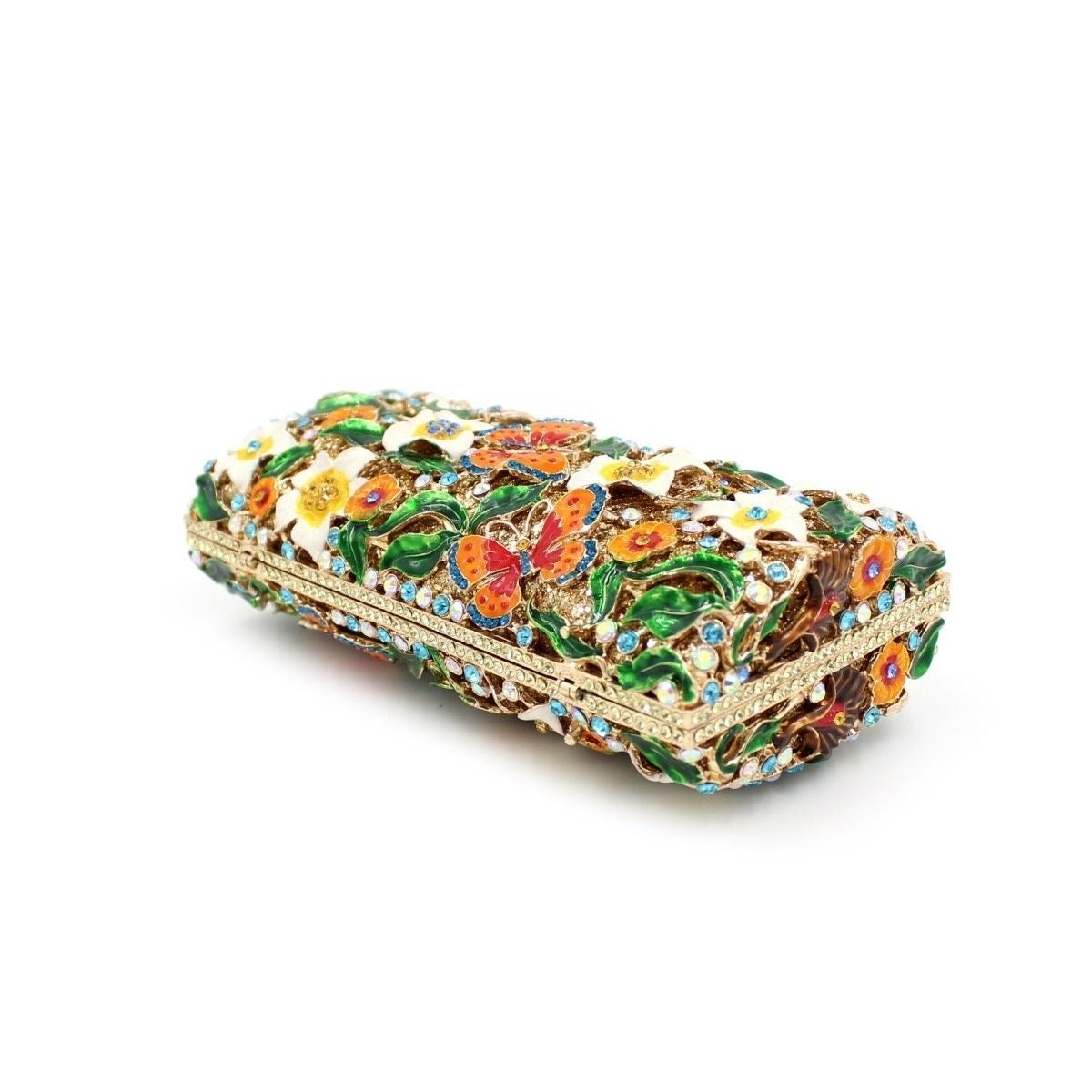 Butterfly Garden Crystal Clutch - By Qivii