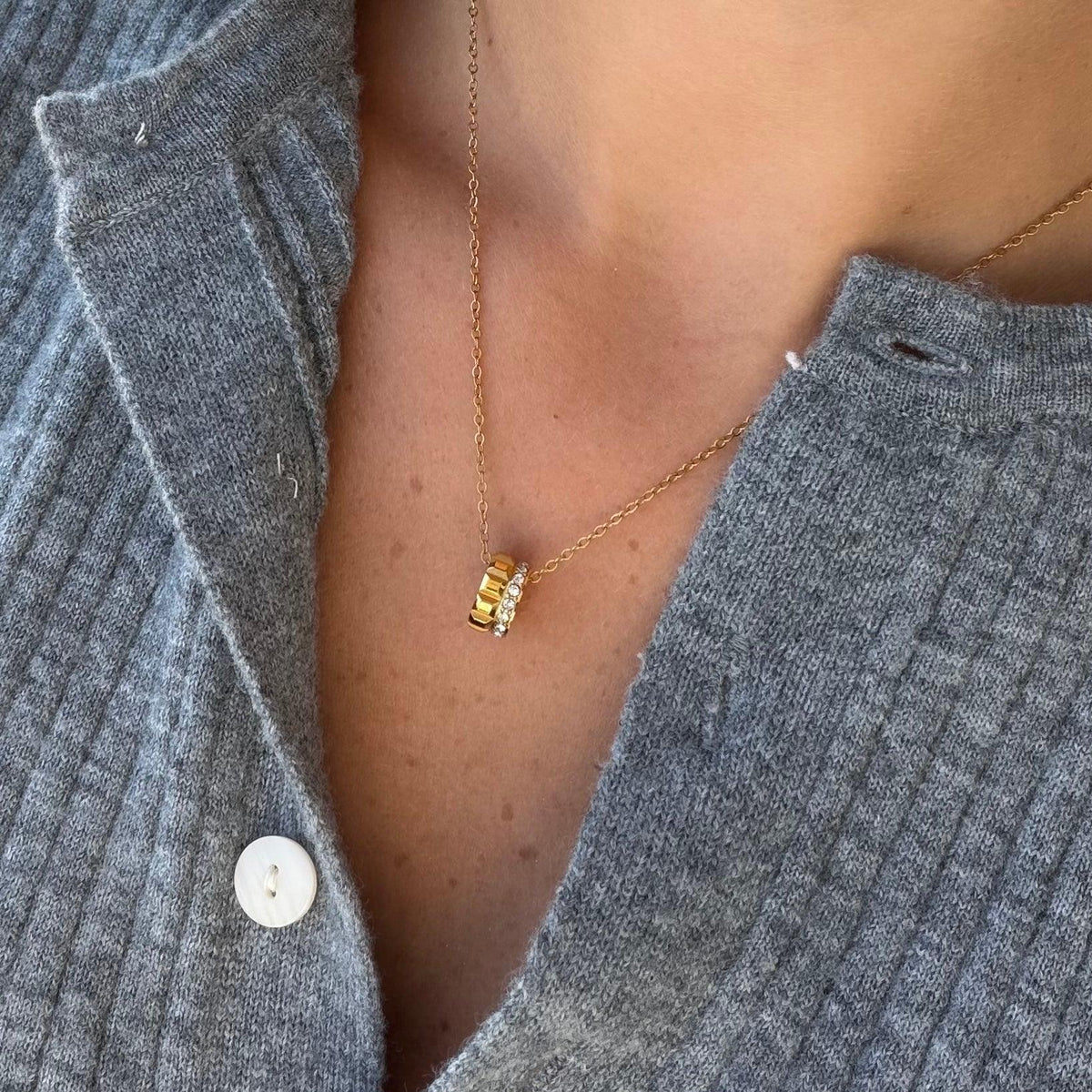 Double Drama Necklace | By Qivii