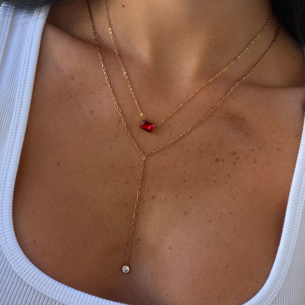 Noa Birthstone Necklace | By Qivii