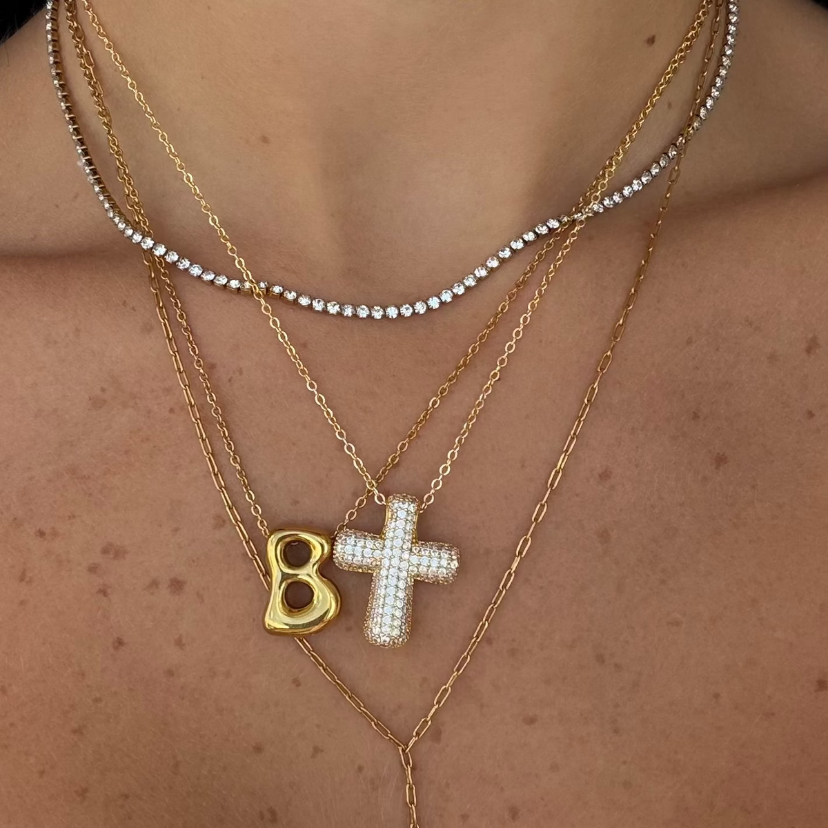 Nena Tennis Necklace | By Qivii