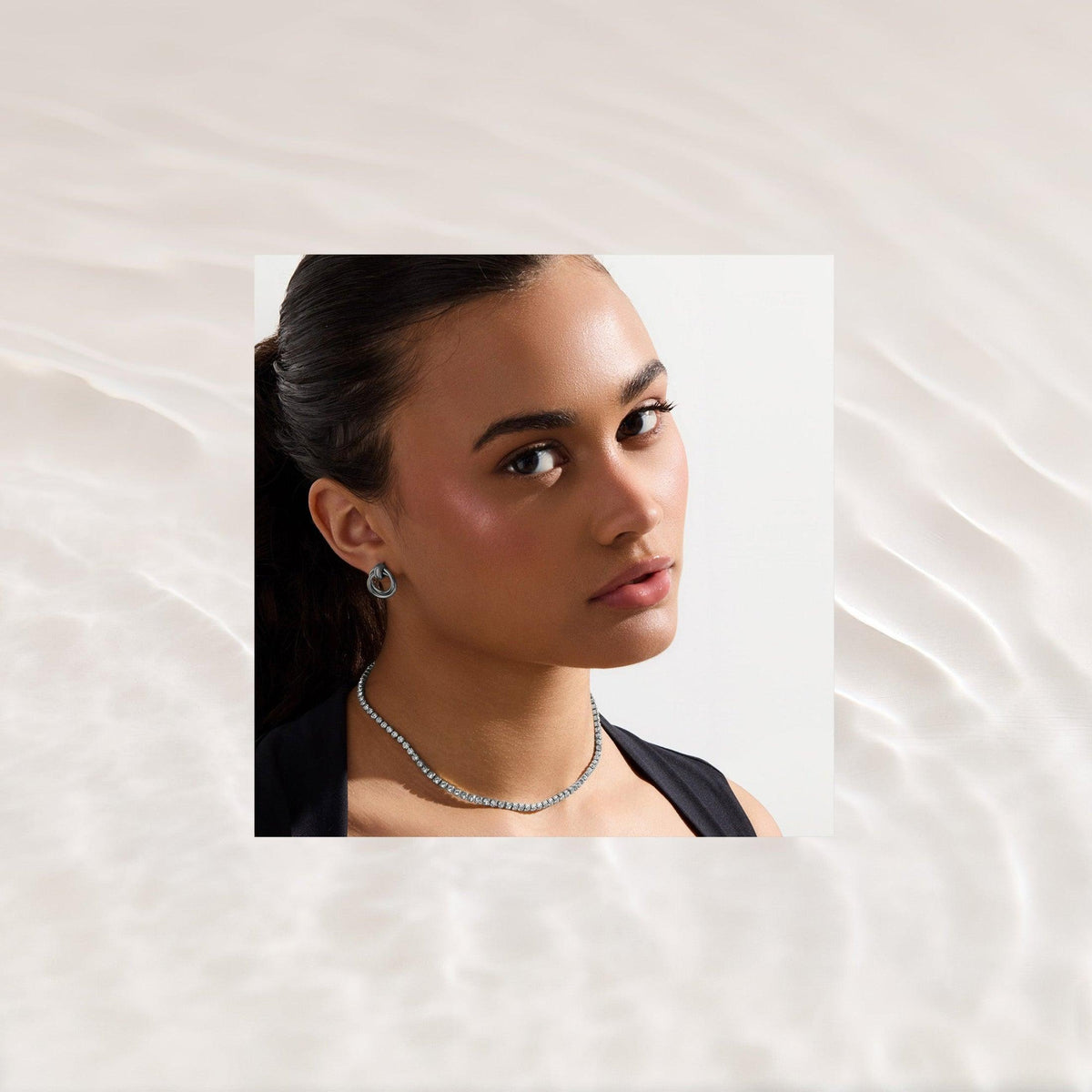 Nena Tennis Necklace | By Qivii