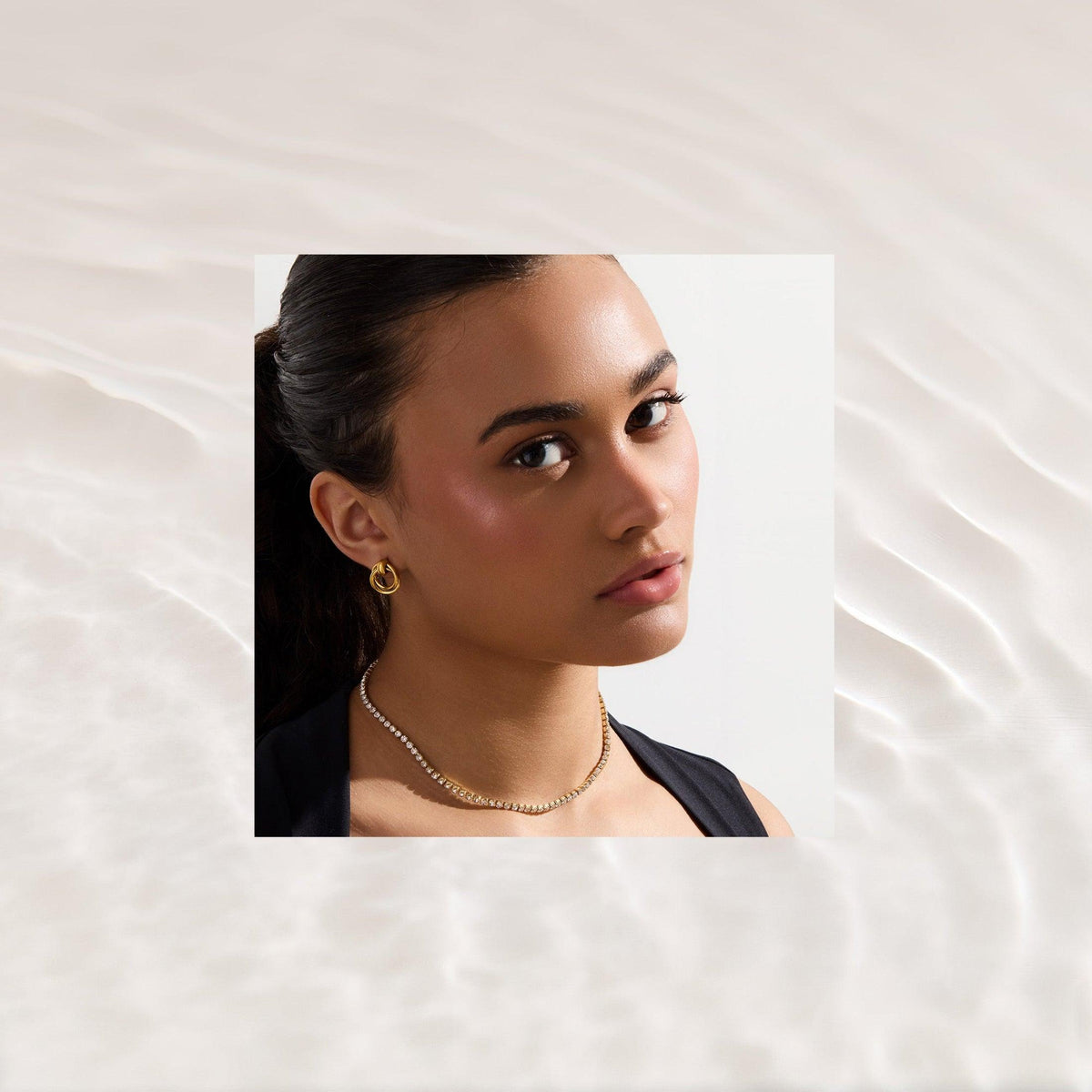 Nena Tennis Necklace | By Qivii