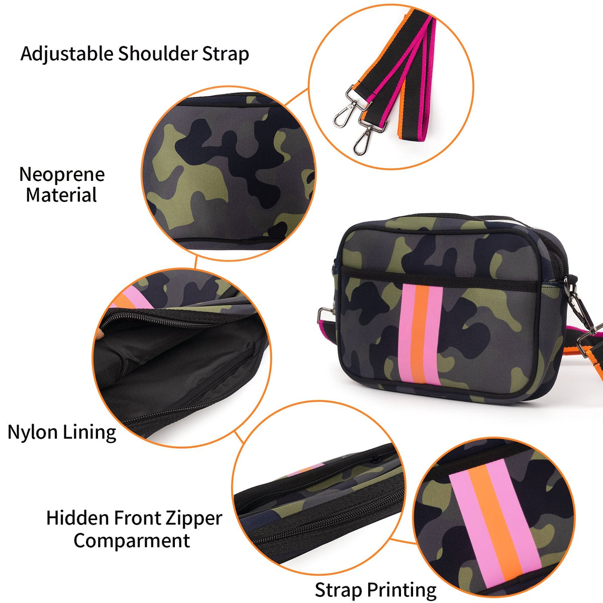 Chloe Neoprene Messenger Bag | Ounamei