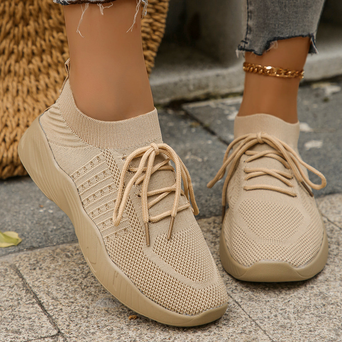 Léa Knit Sneakers - By Qivii