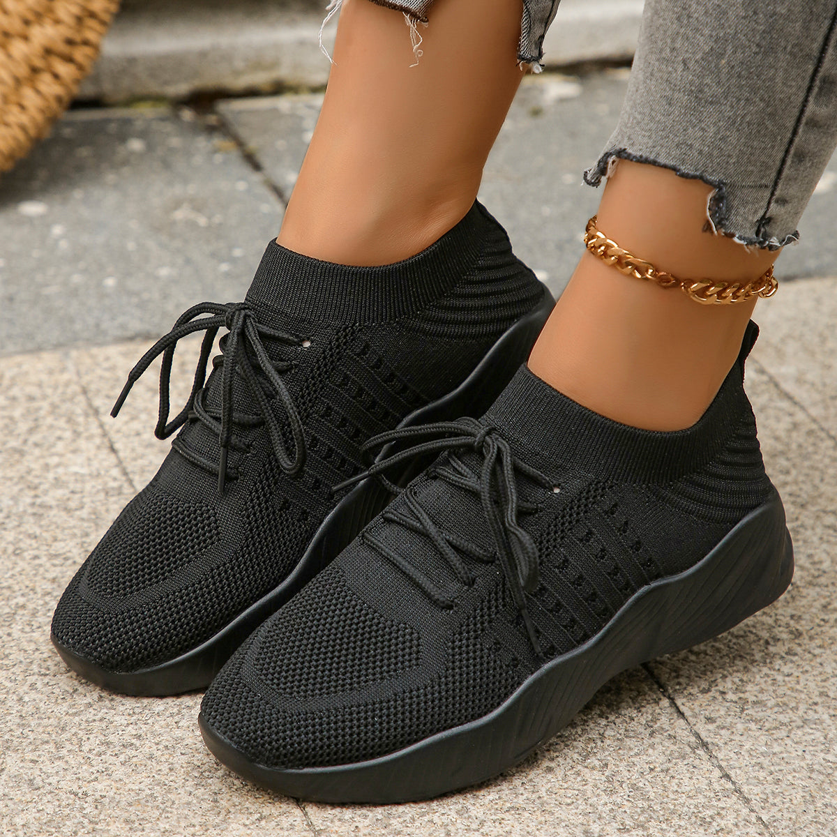 Léa Knit Sneakers - By Qivii
