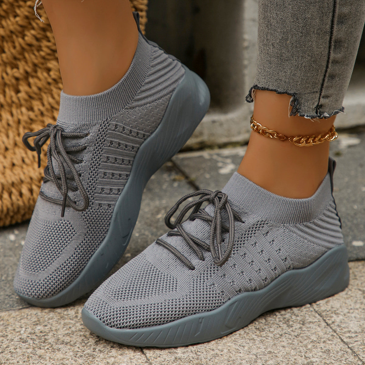 Léa Knit Sneakers - By Qivii