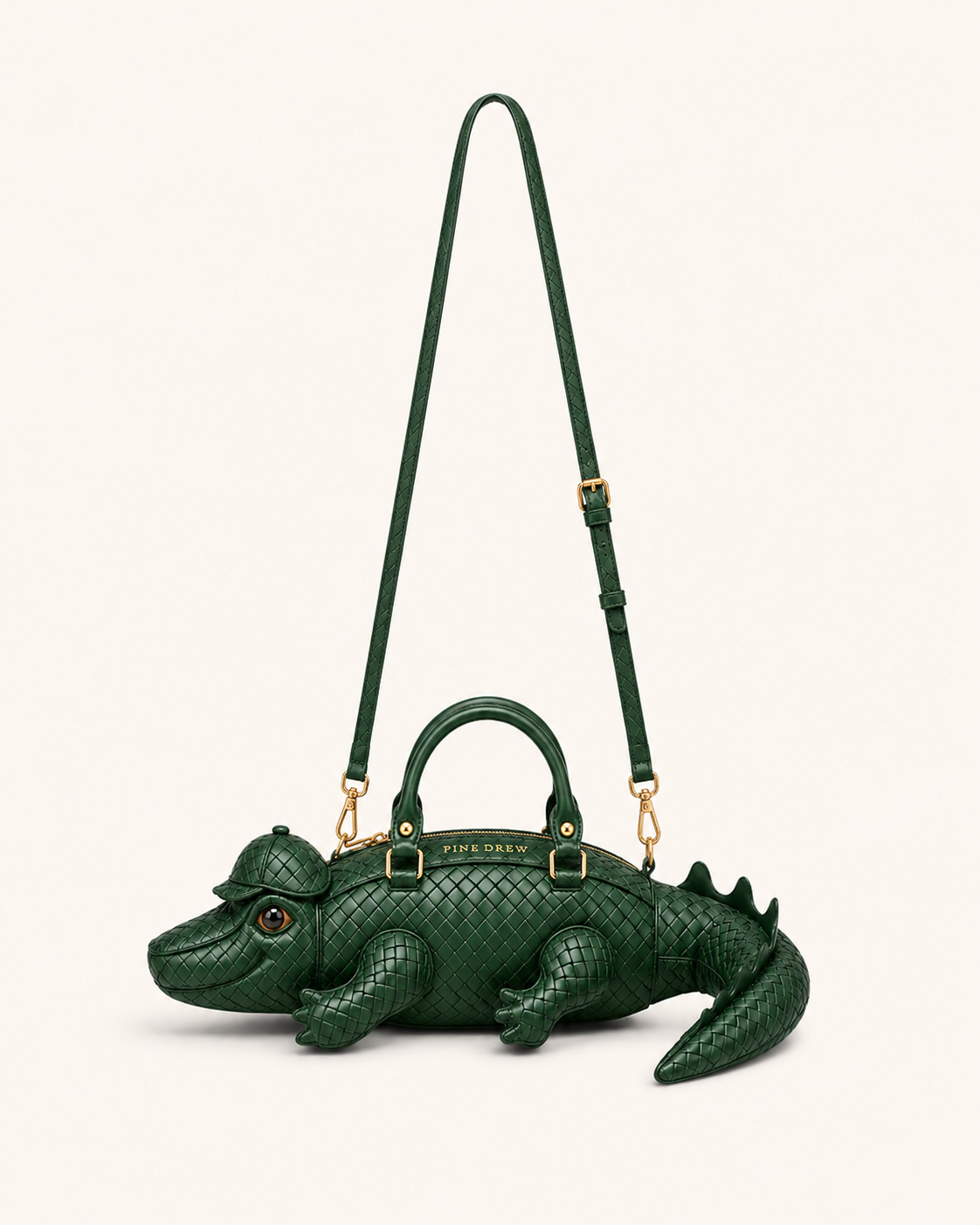 Monsieur Croco in Interwoven Vegan Leather - By Qivii
