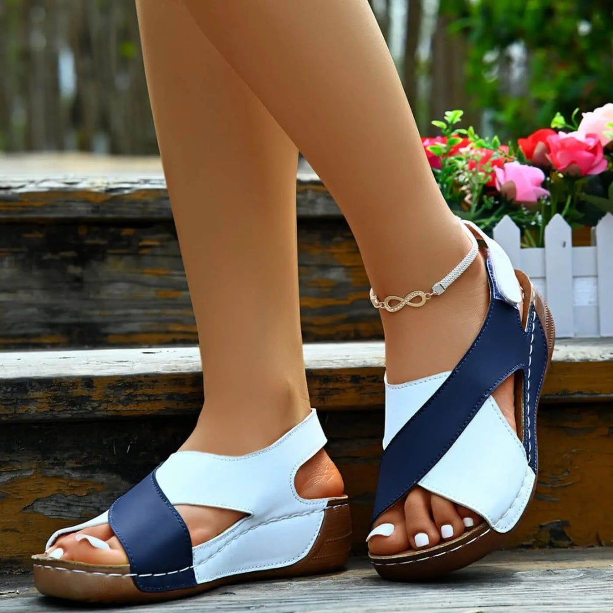 Nicole – Orthopädische Sandalen mit offener Spitze - By Qivii