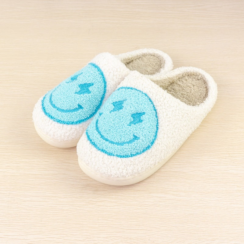 Lightning Smile Face Slippers - By Qivii