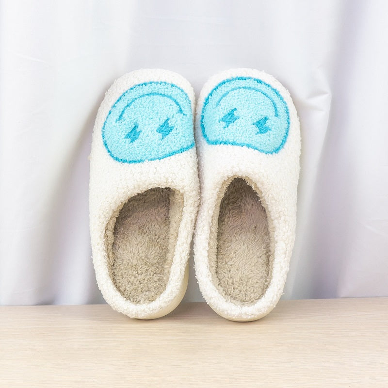 Lightning Smile Face Slippers - By Qivii