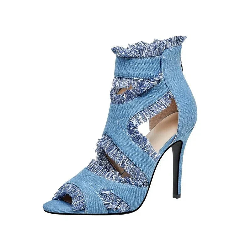Denim Heels - By Qivii