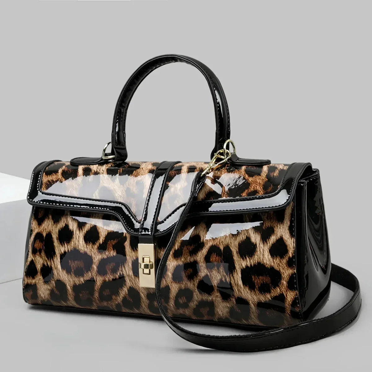 Leoparda Leather Bag - By Qivii