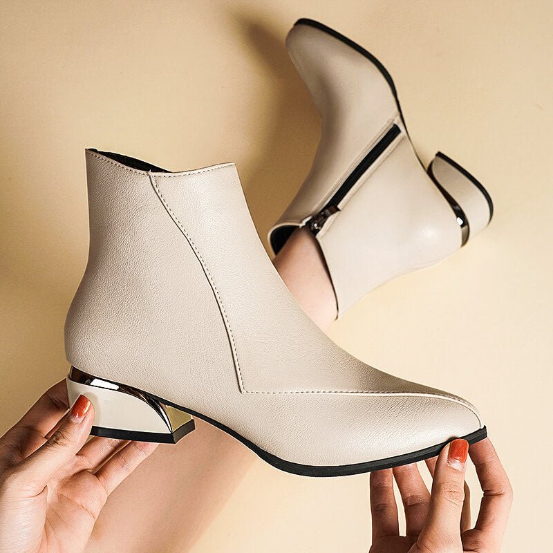 Victoria Ankle Boots - By Qivii
